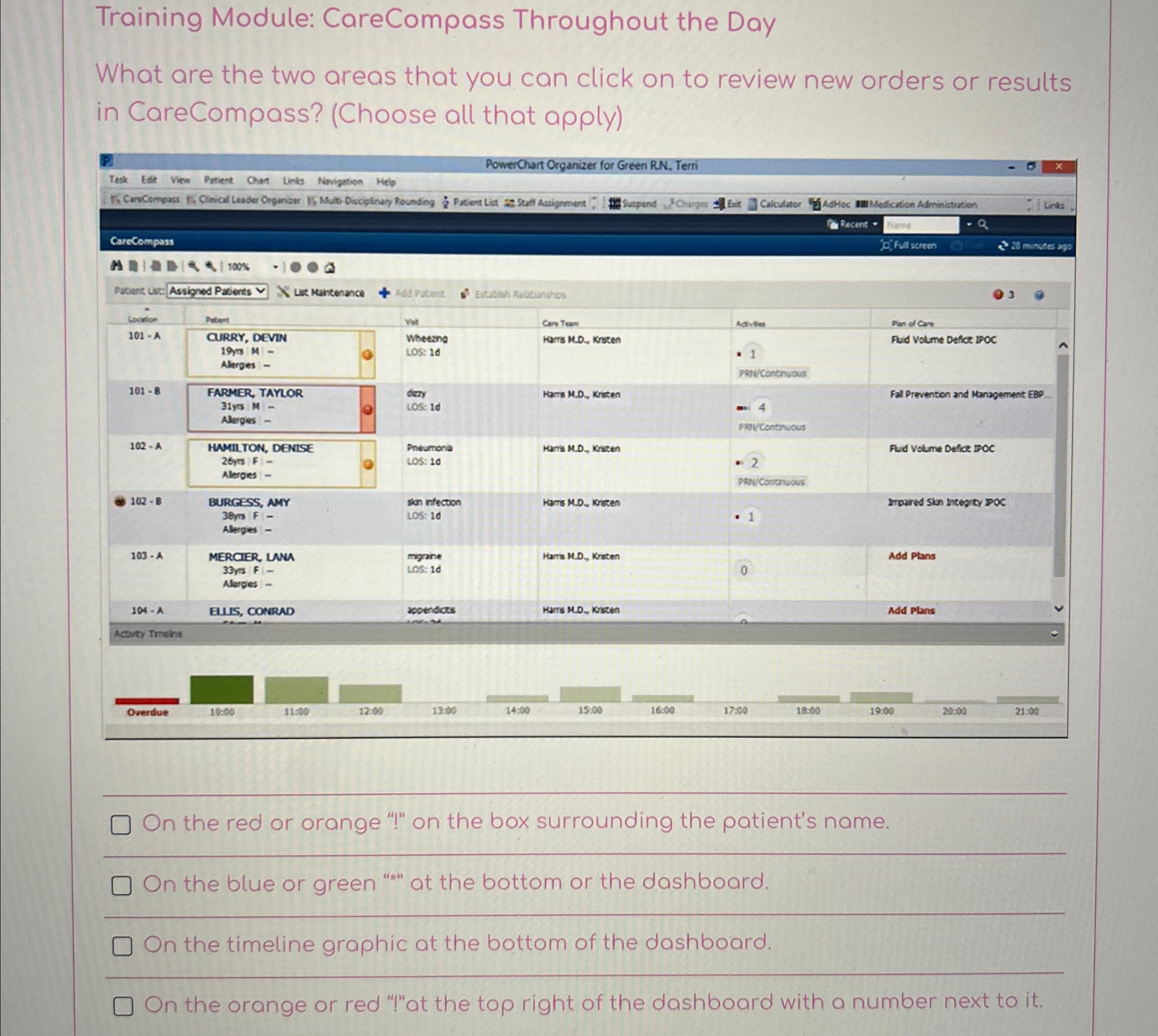 Training Module: CareCompass Throughout the Day