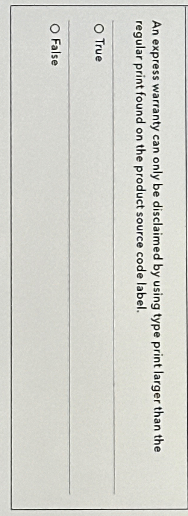 An express warranty can only be disclaimed by