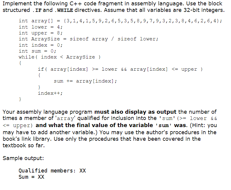 PLEASE DO IT IN MASM AND SHOT ME THE SCREENSHOT