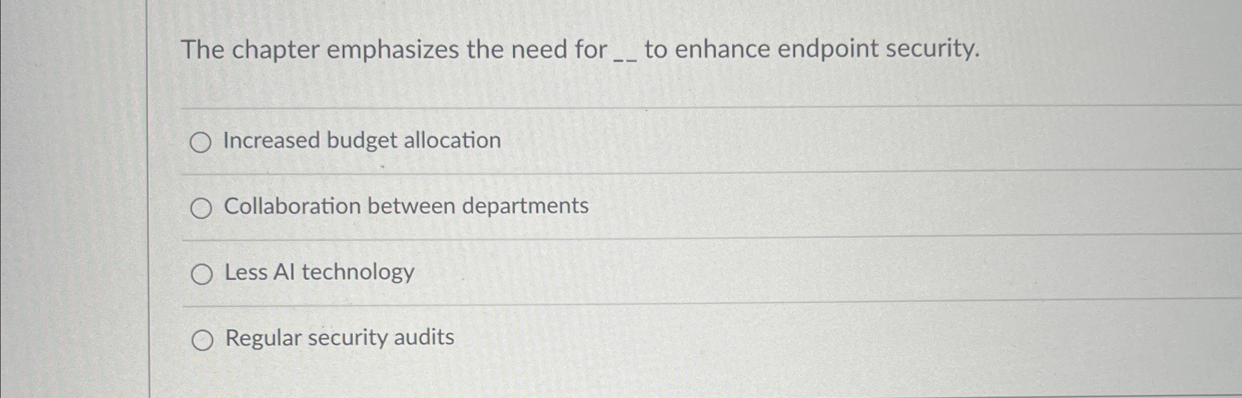 The chapter emphasizes the need for q , to