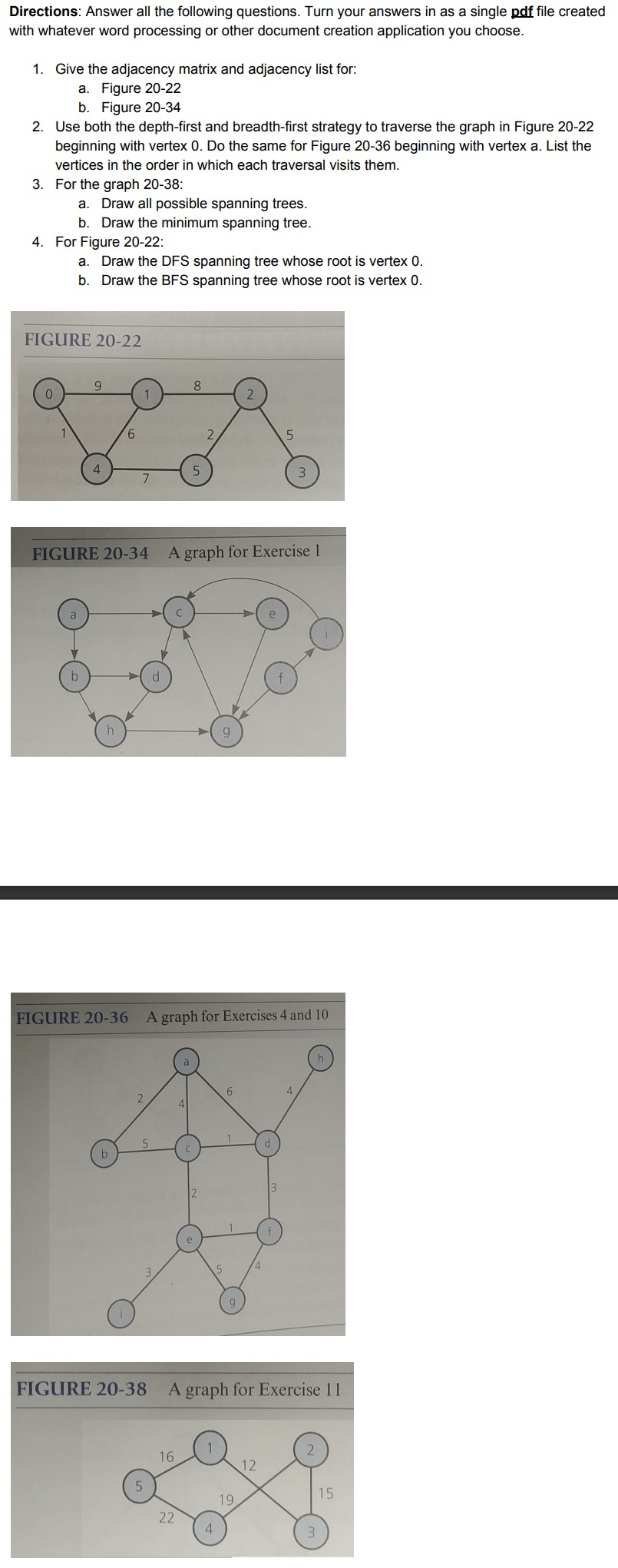 with whatever word processing or other document