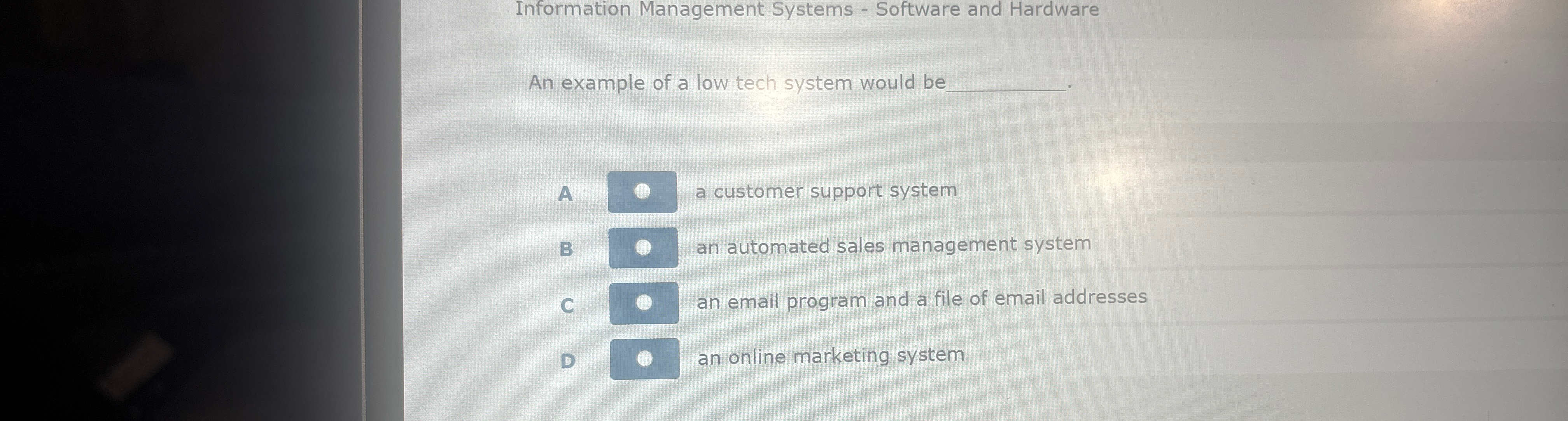 Information Management Systems - Software and