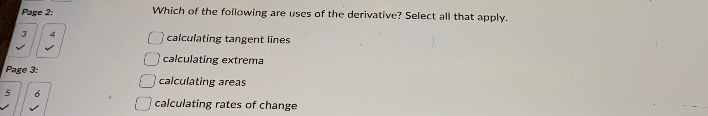 Page 2 : Which of the following are uses of the