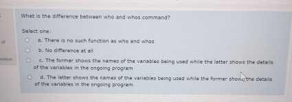 What is the difference between who and whos