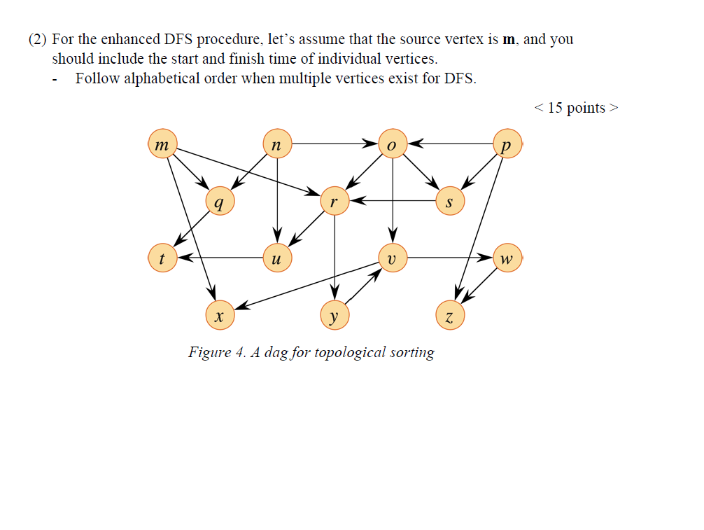 Help me please! ( 2 ) For the enhanced DFS