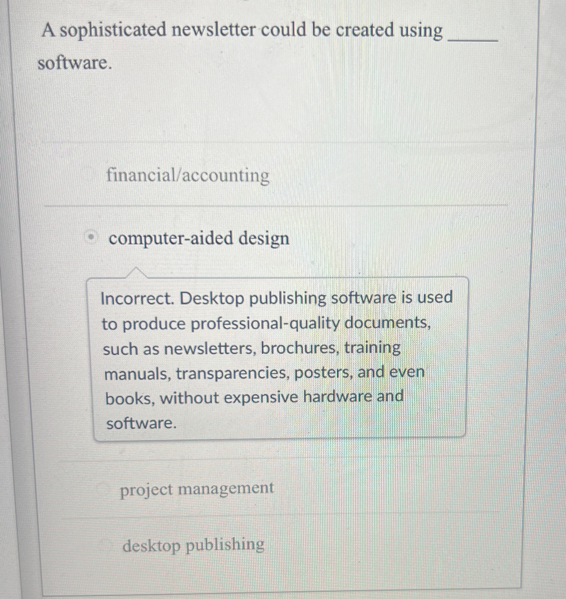 A sophisticated newsletter could be created using