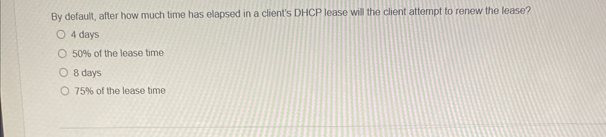 By default, after how much time has elapsed in a