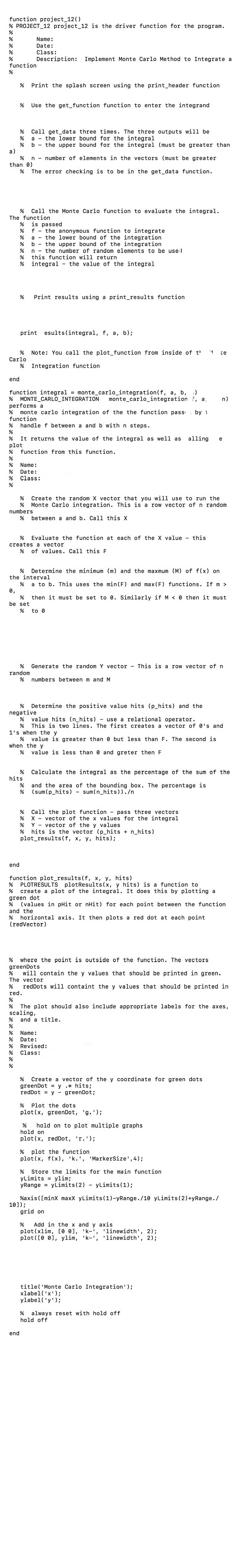 IN MAT MATLAB USE TEMPLATE GIVEN function project