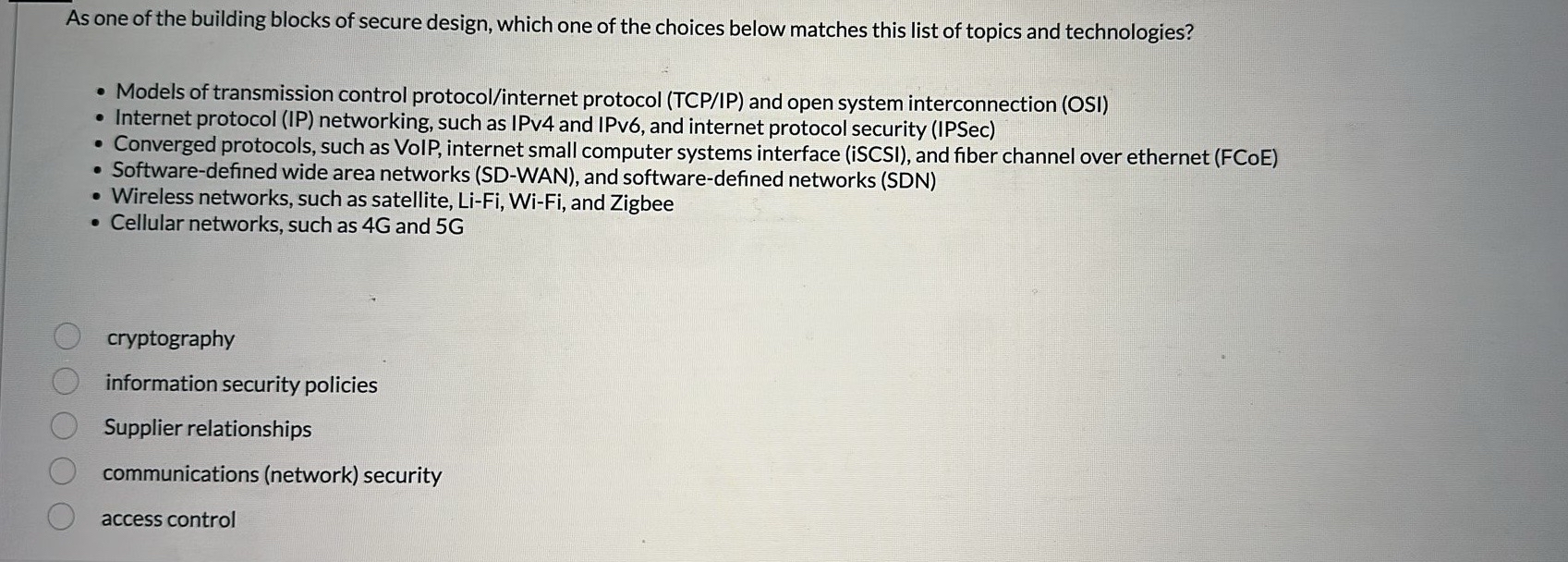 As one of the building blocks of secure design,