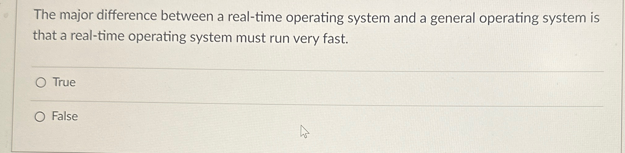 The major difference between a real - time