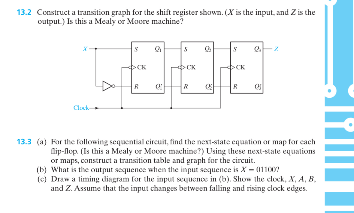 1 3 . 2 Construct a transition graph for the
