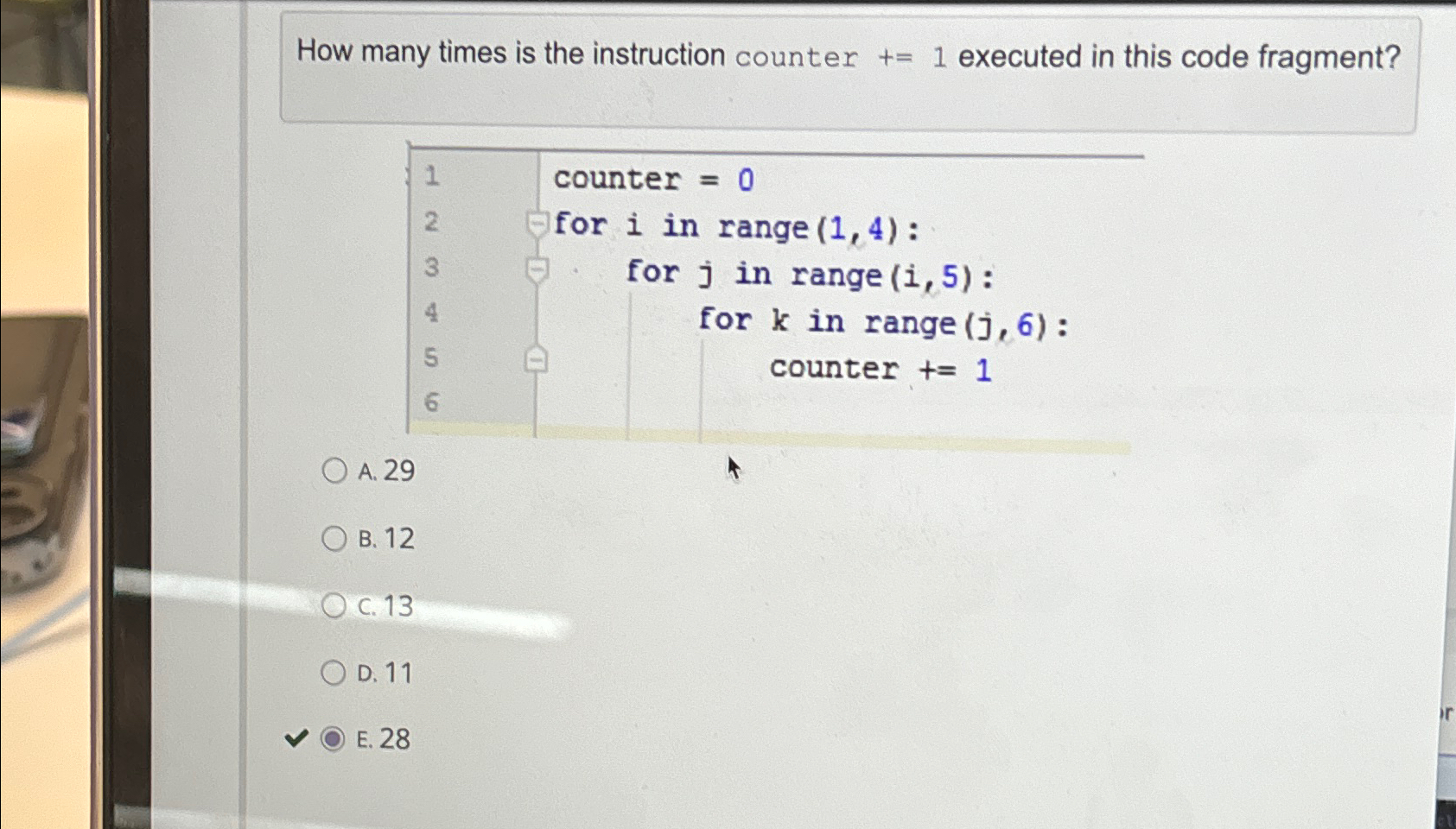 How many times is the instruction counter + = 1