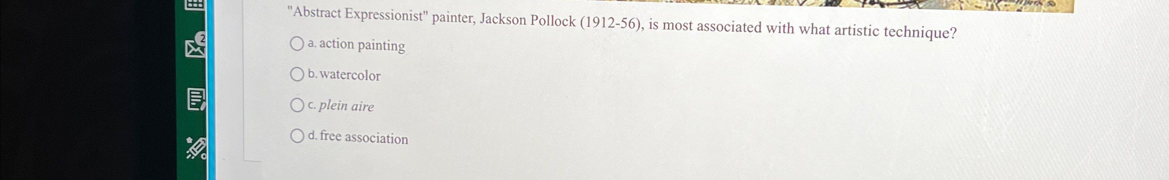 "Abstract Expressionist" painter, Jackson Pollock