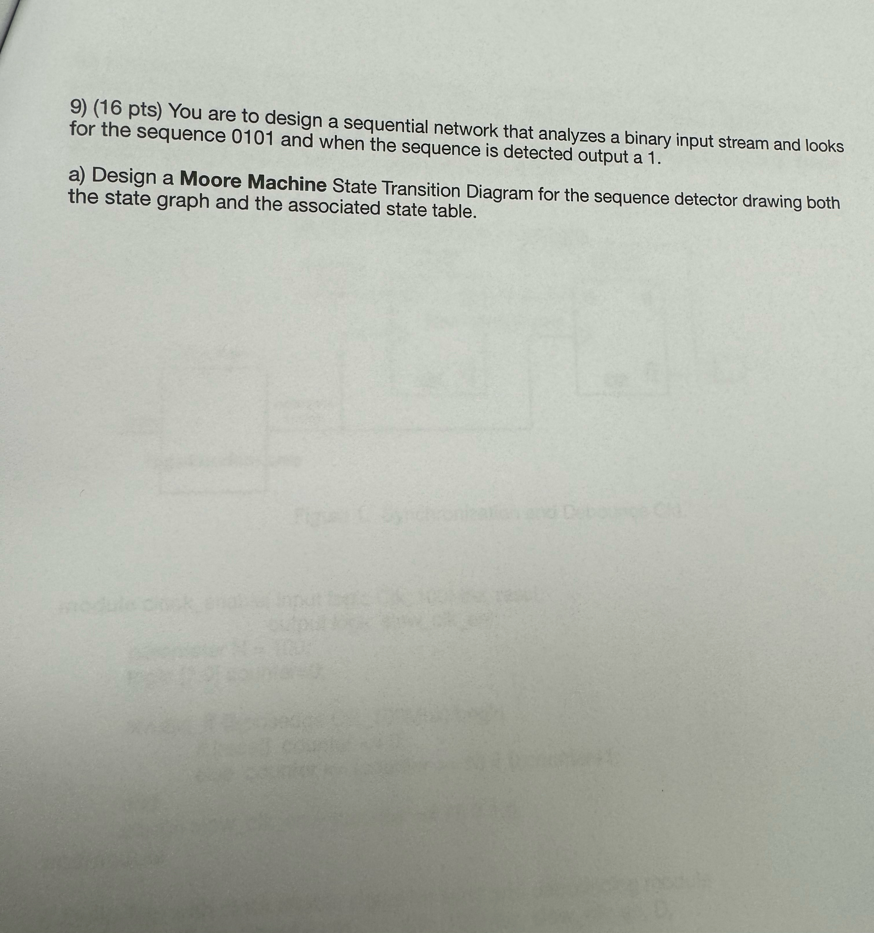( 1 6 pts ) You are to design a sequential