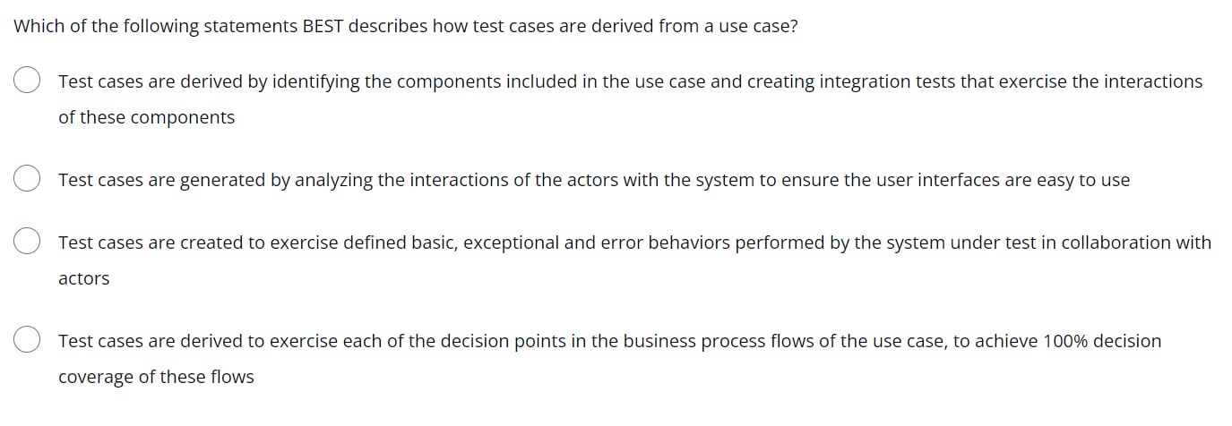 Which of the following statements BEST describes