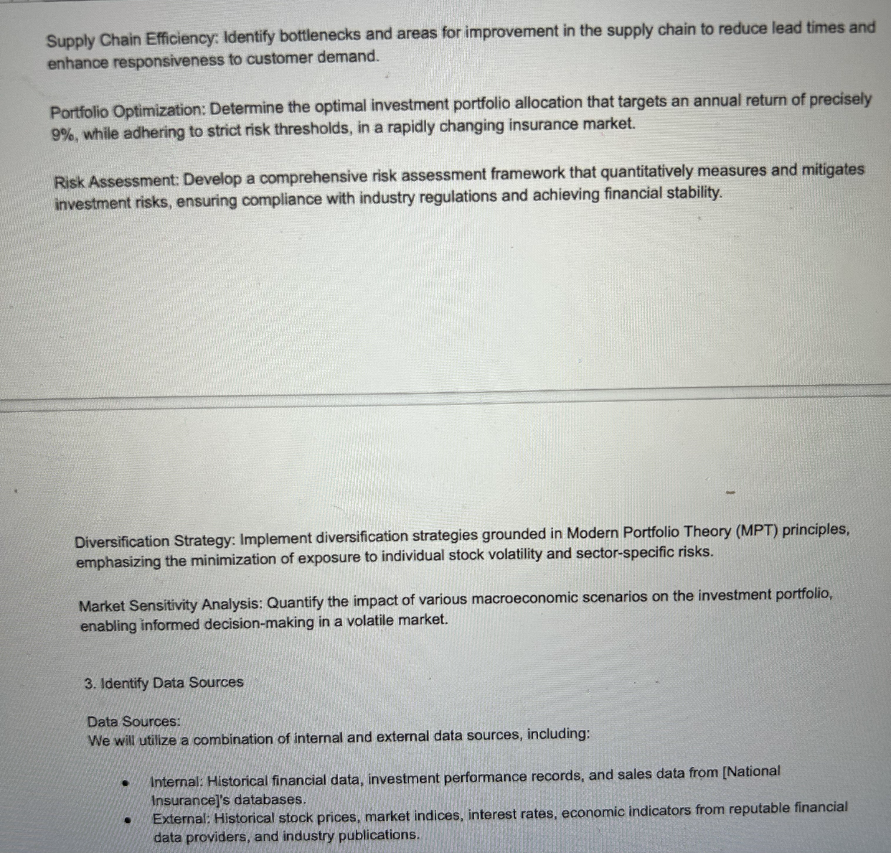 I have a assignment where I need to write a