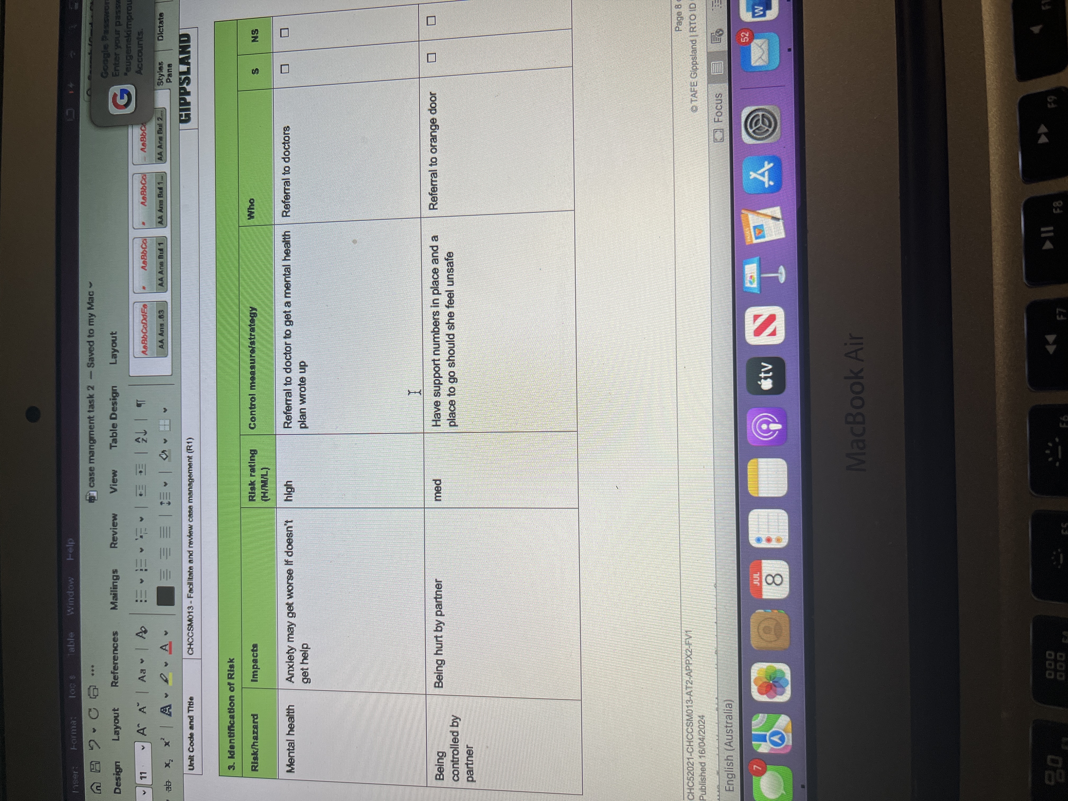 Miser: Format loss Table Window Help case