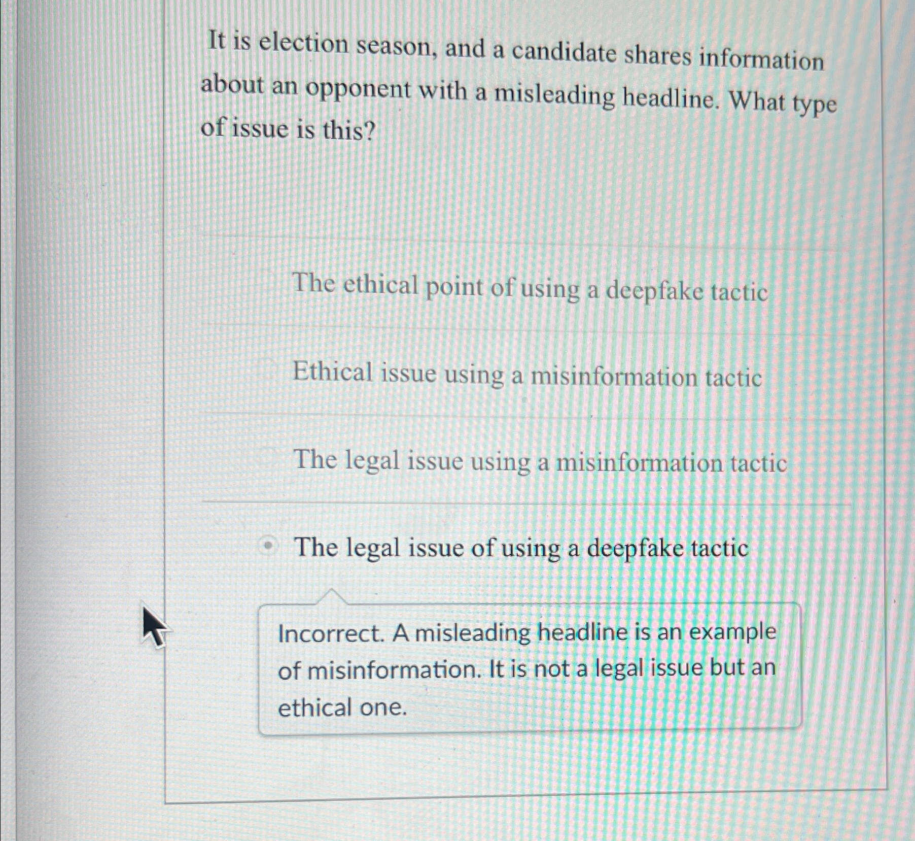 It is election season, and a candidate shares