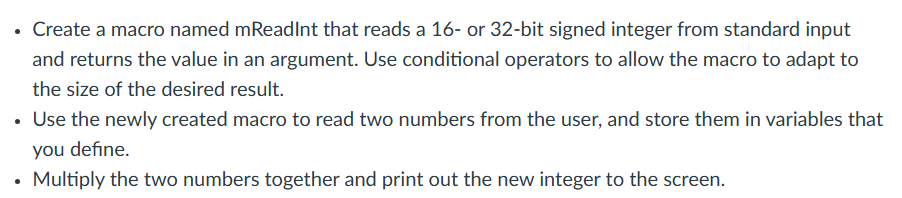 Write this program in Assembly language, using