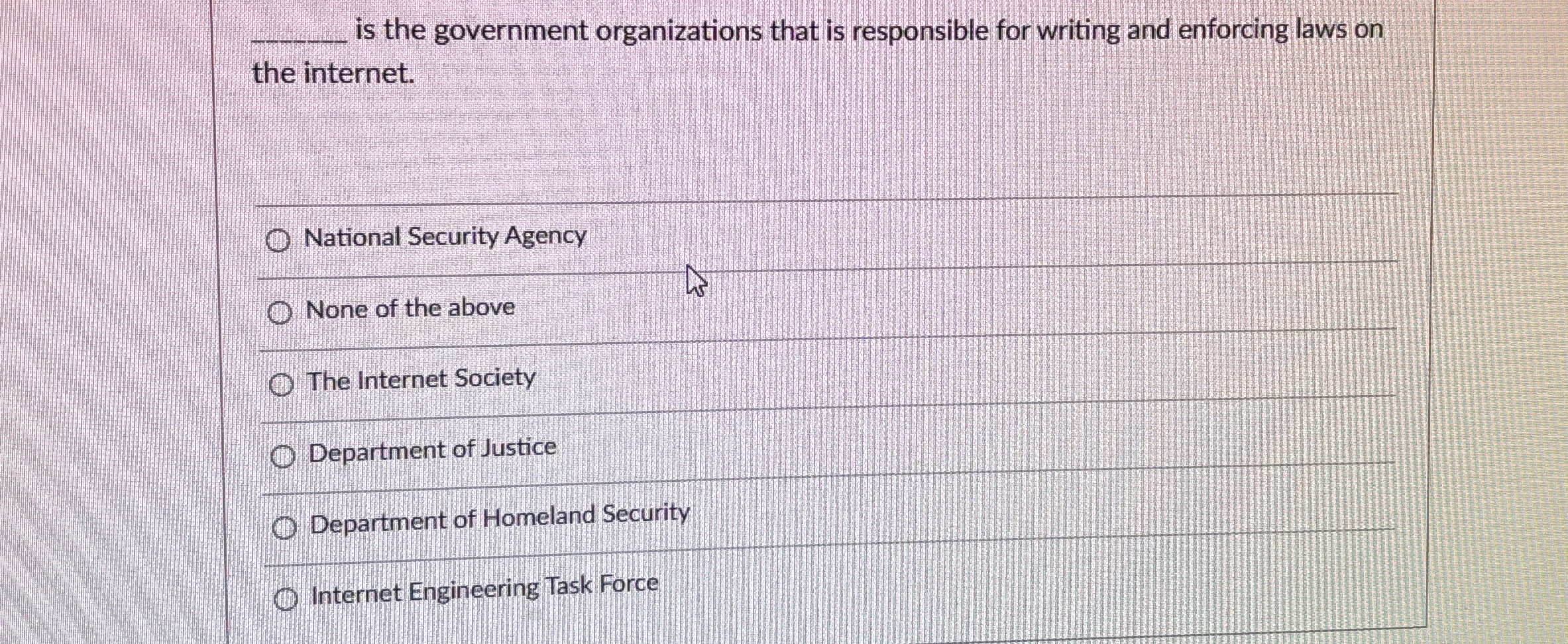 is the government organizations that is