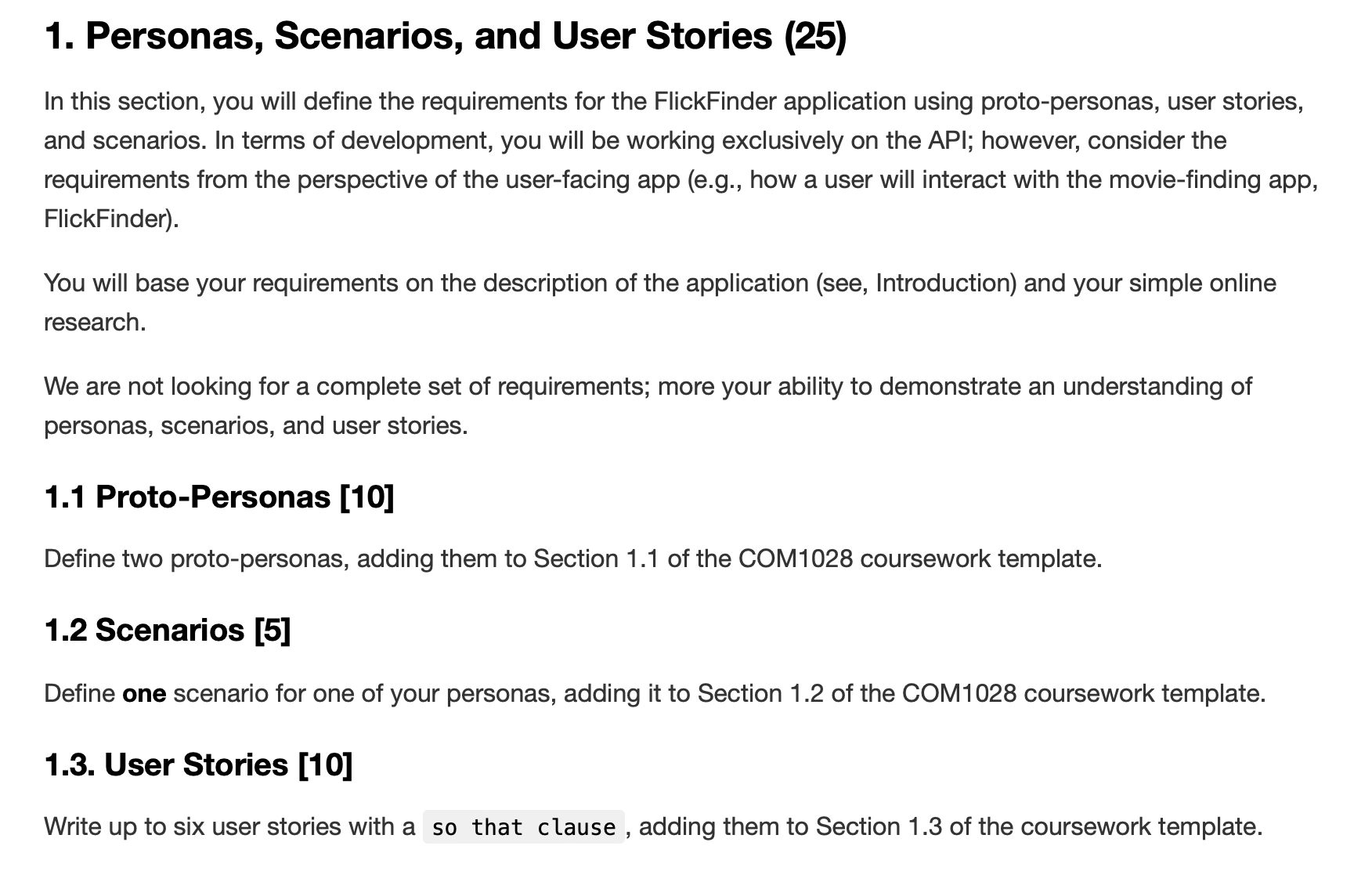 In this coursework, you will be responsible for