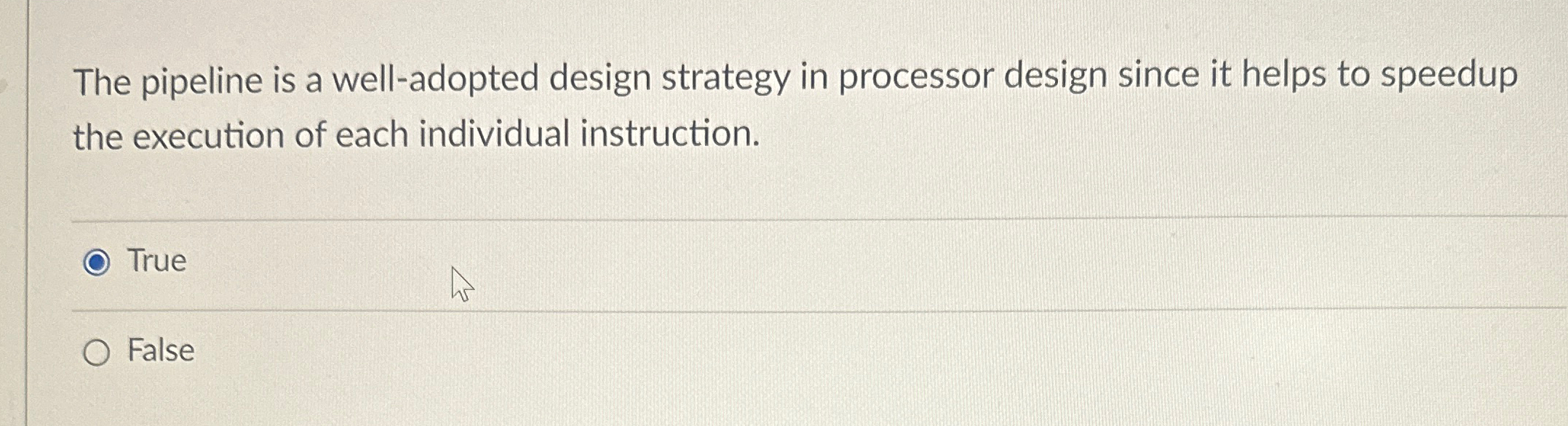 The pipeline is a well - adopted design strategy