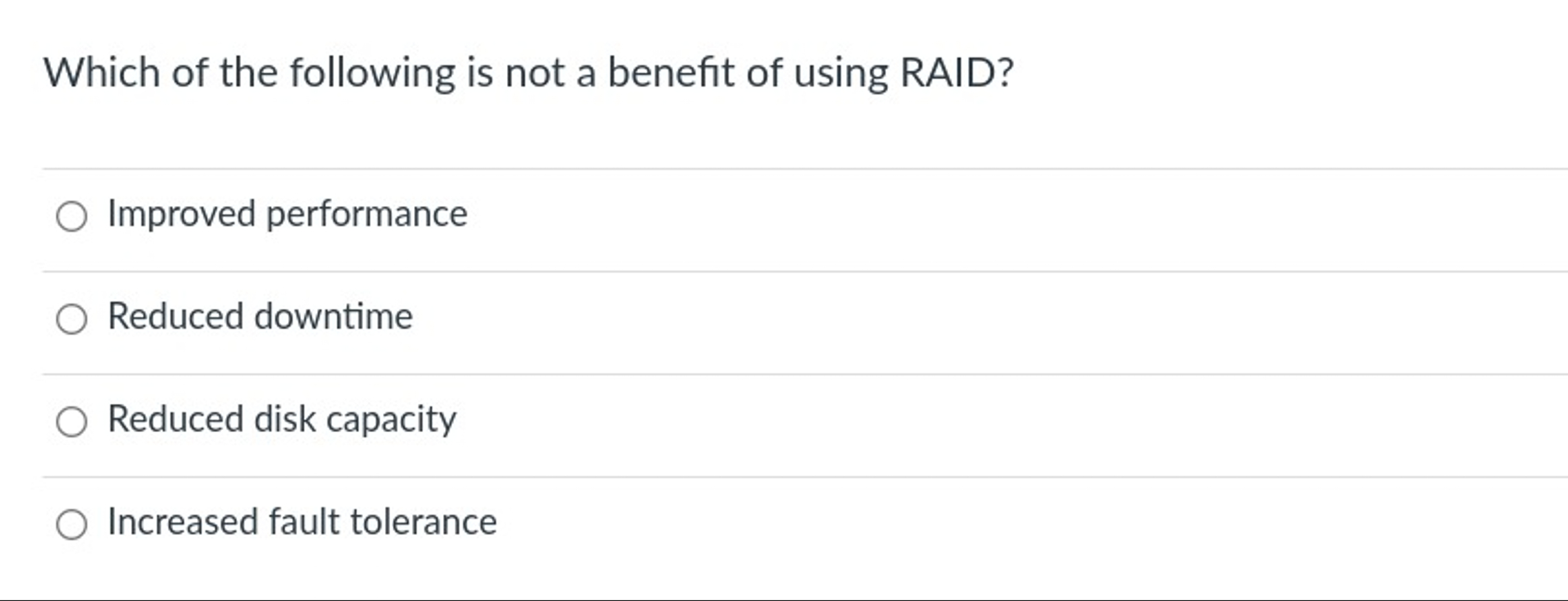 Which of the following is not a benefit of using