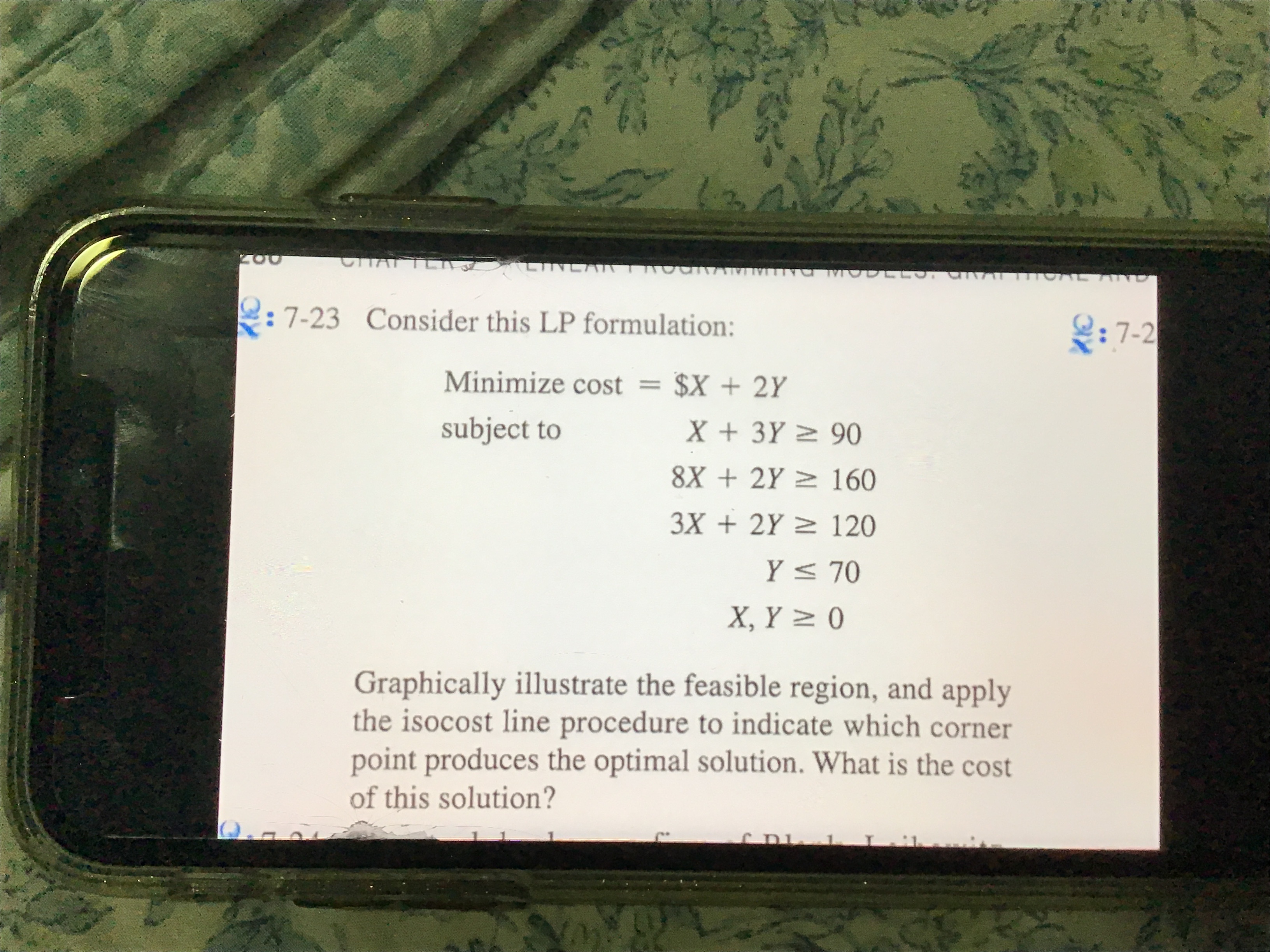 this is another problem 91: 7-23 Consider this LP