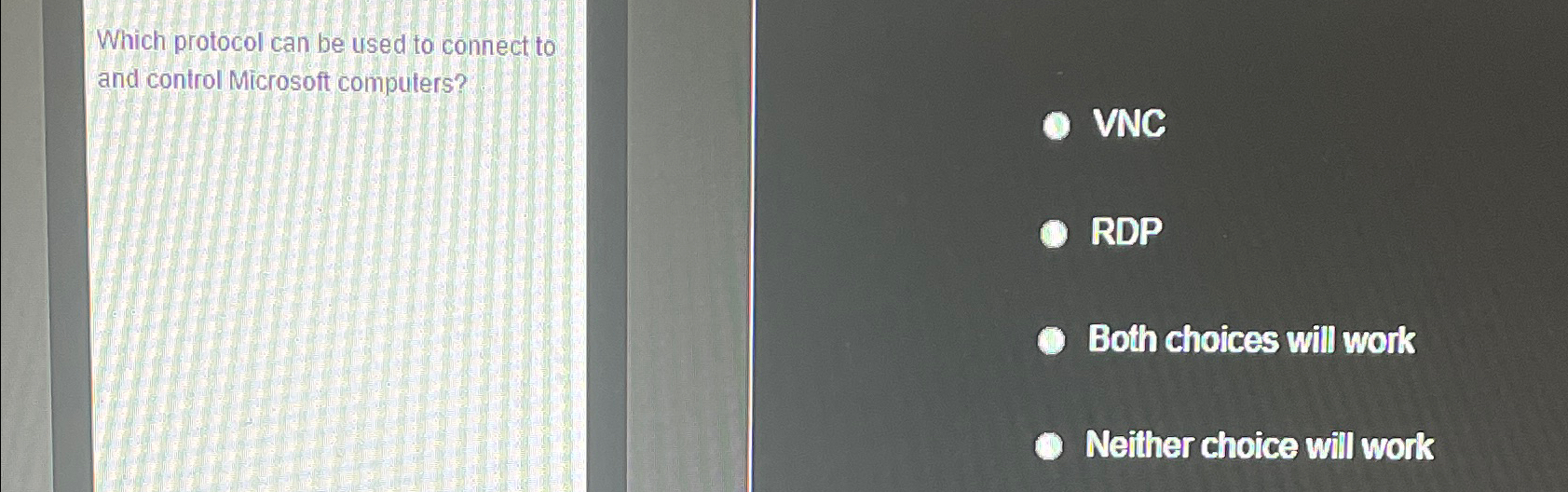 Which protocol can be used to connect to and