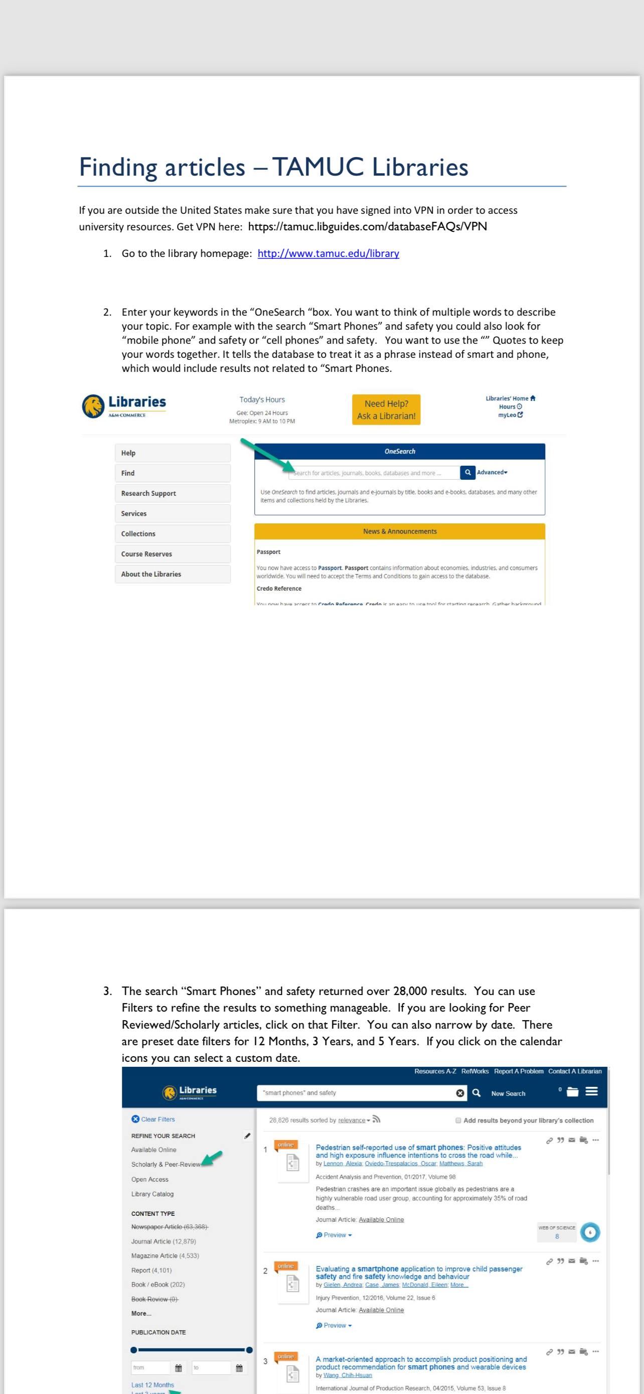Label Each Question and Section: Read the