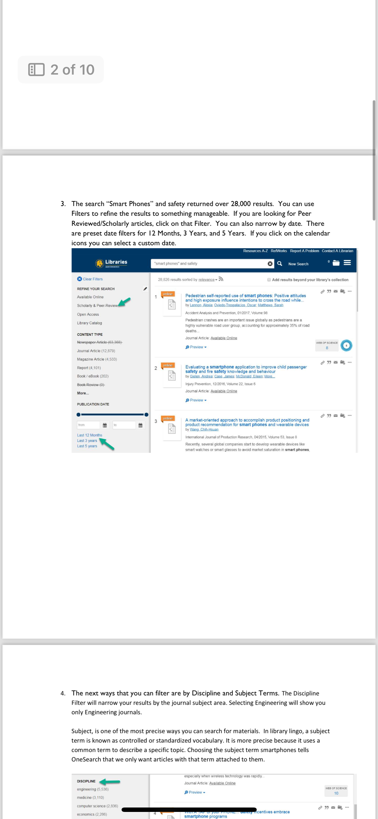 Label Each Question and Section: Read the