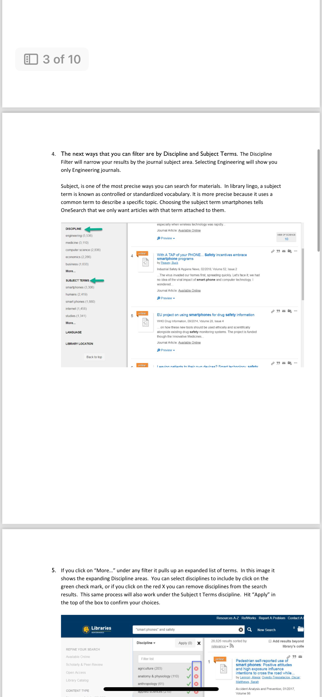 Label Each Question and Section: Read the