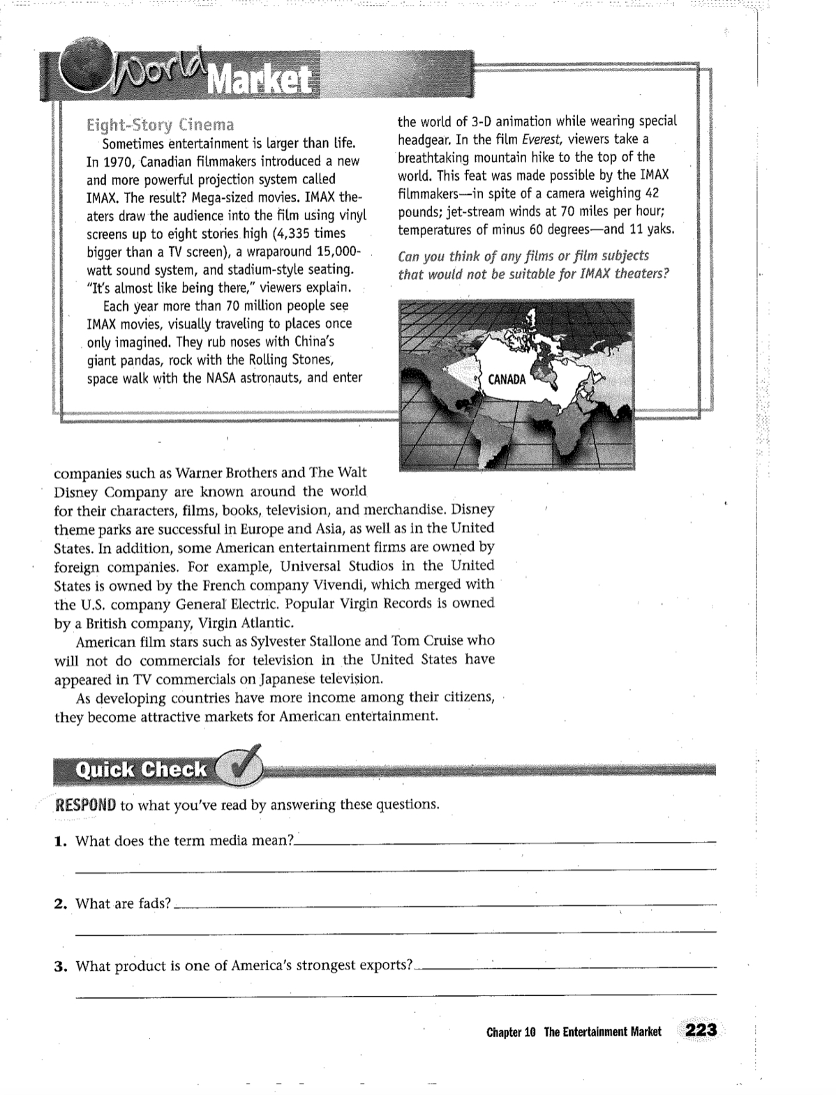 Using the pages below, answer the following