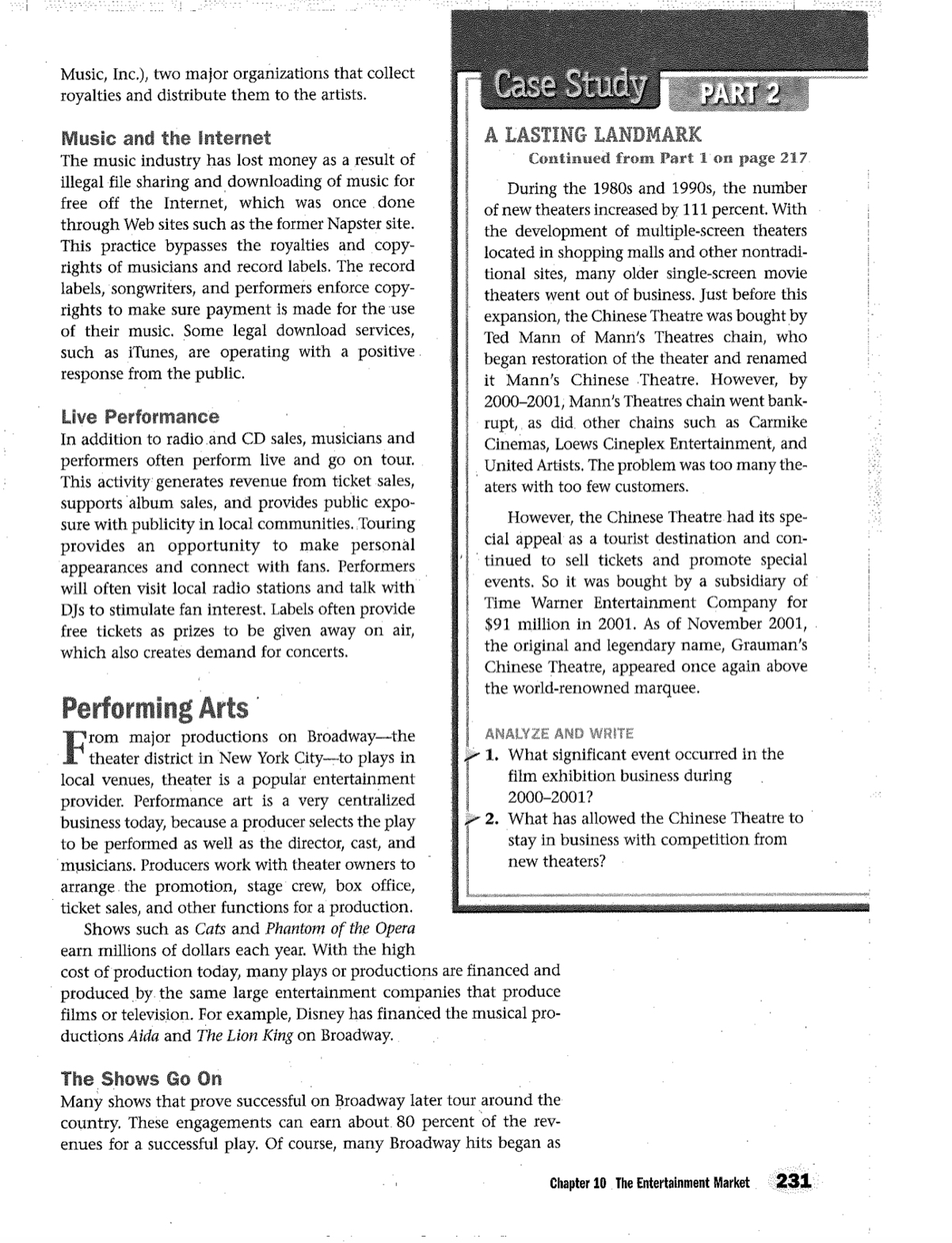 Using the pages below, answer the following