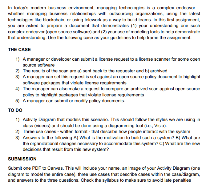 Here is an assignment. I need some assistance