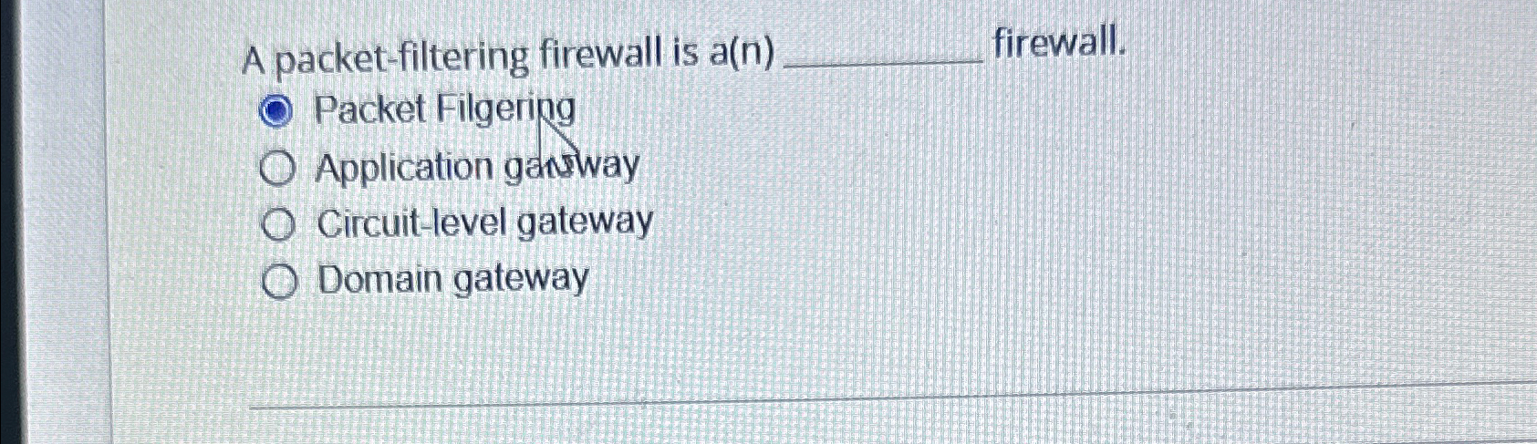 A packet - filtering firewall is a ( n )