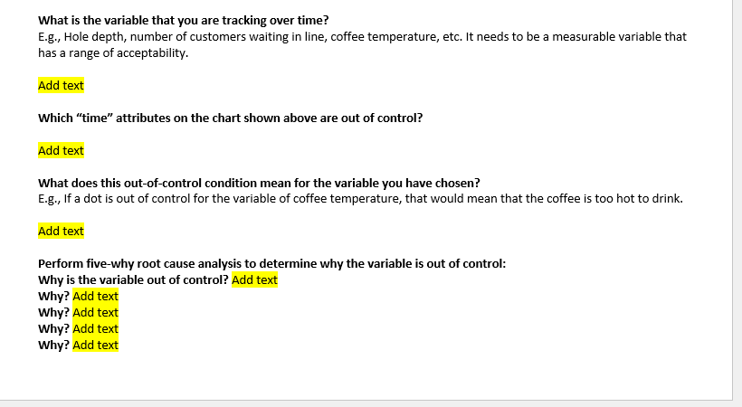 UCL = 30 20 10 Average Variable You Are Tracking