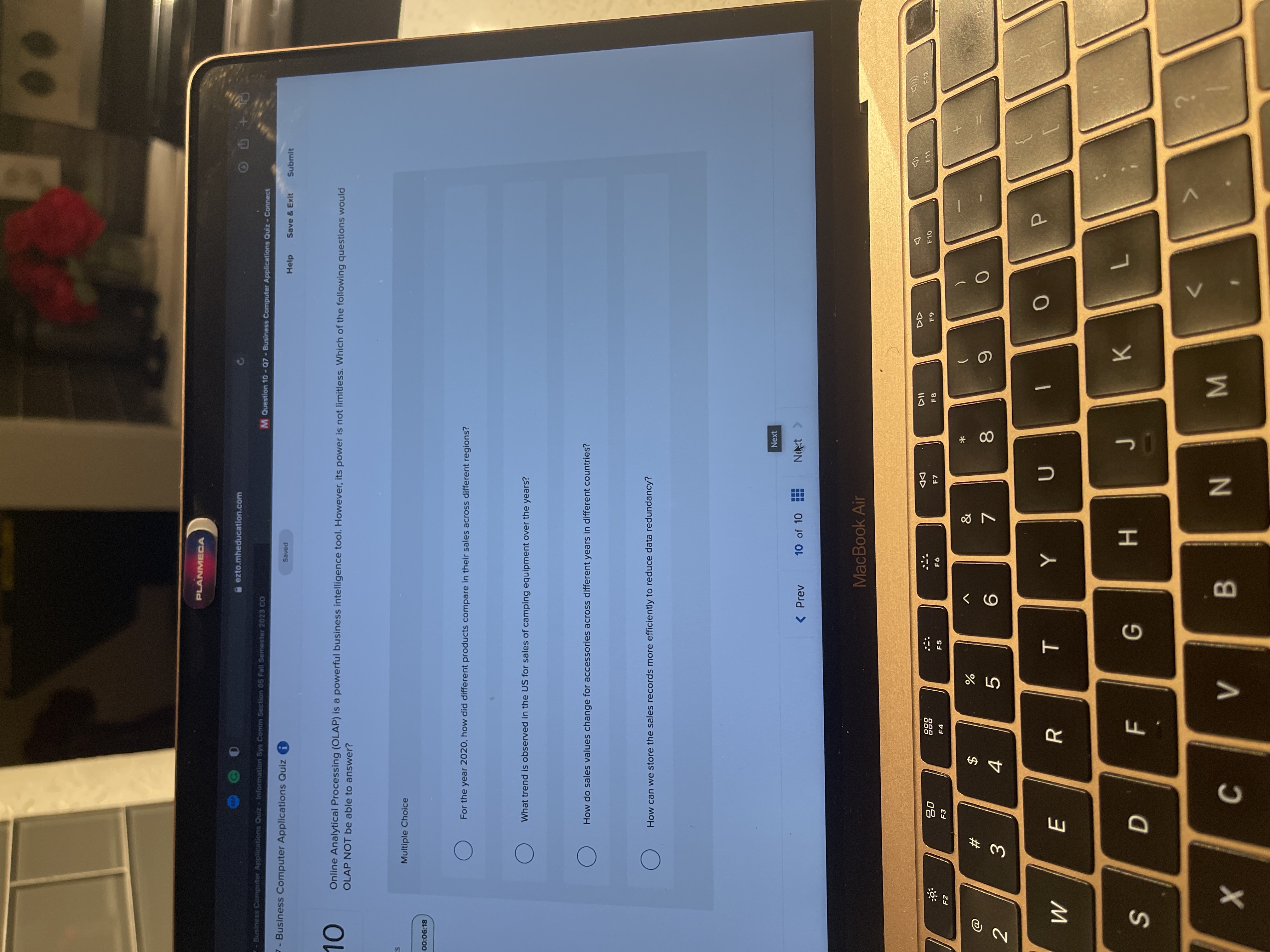 PLANMECA ezto.mheducation.com ns Quiz -