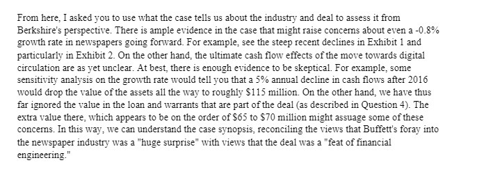 From here, I asked you to use what the case tells