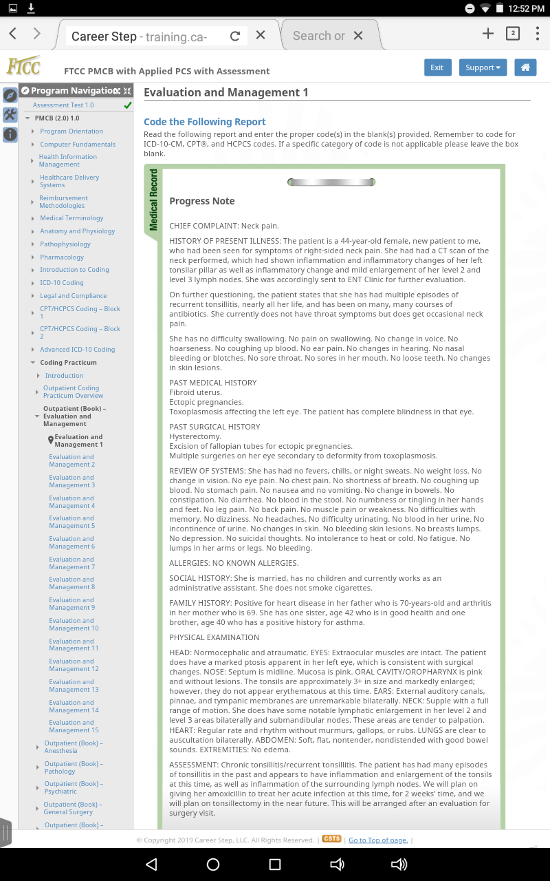 can you please code these from the career step
