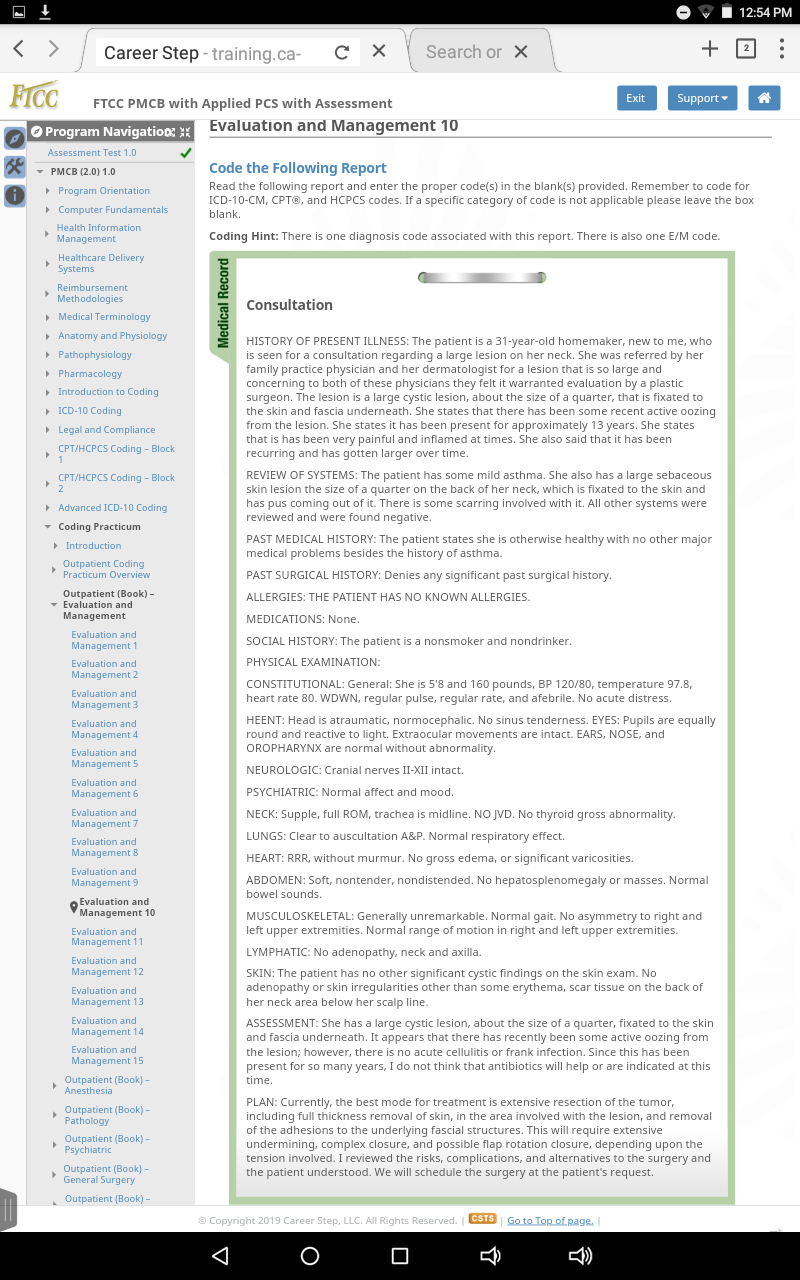 can you please code these from the career step