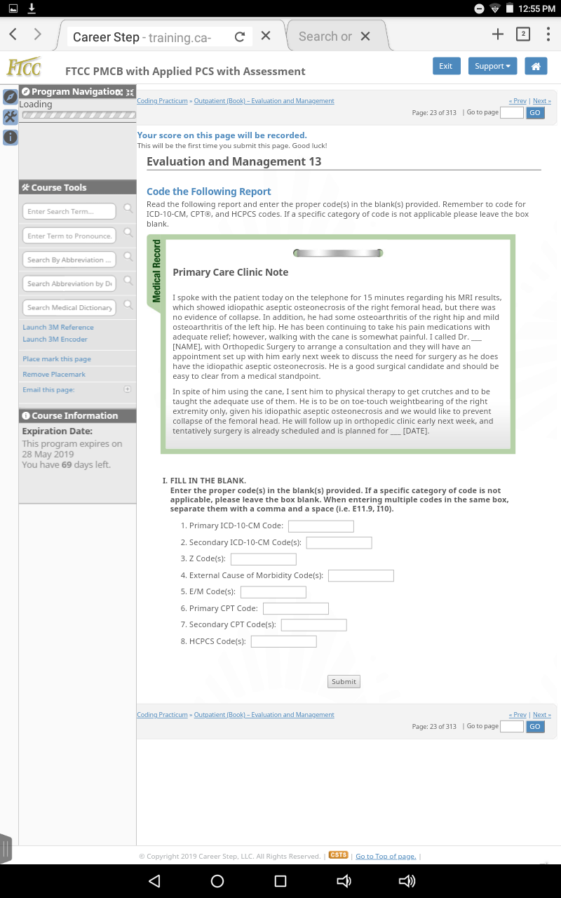 can you please code these from the career step