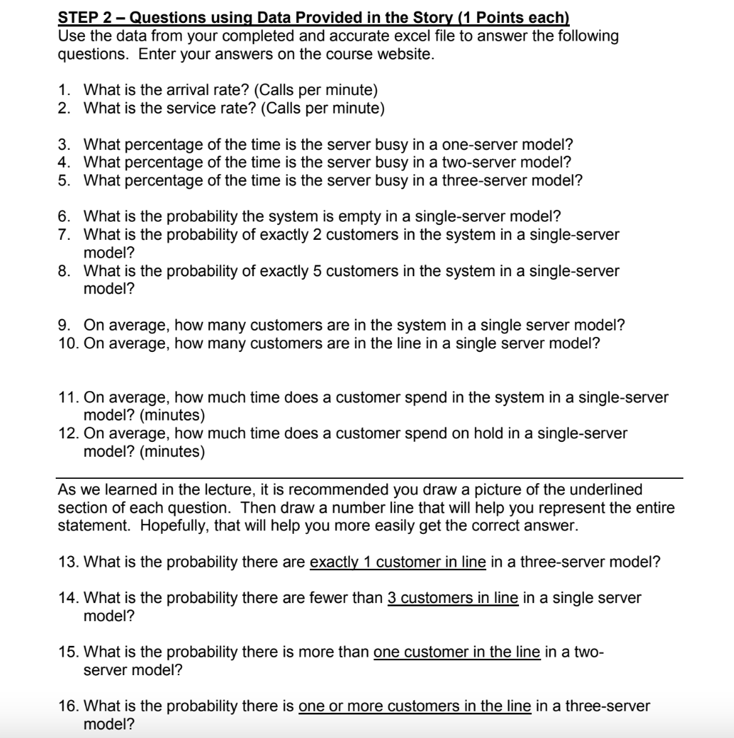 Lambda - Arrival Rate (Calls per Minute) X Mu -