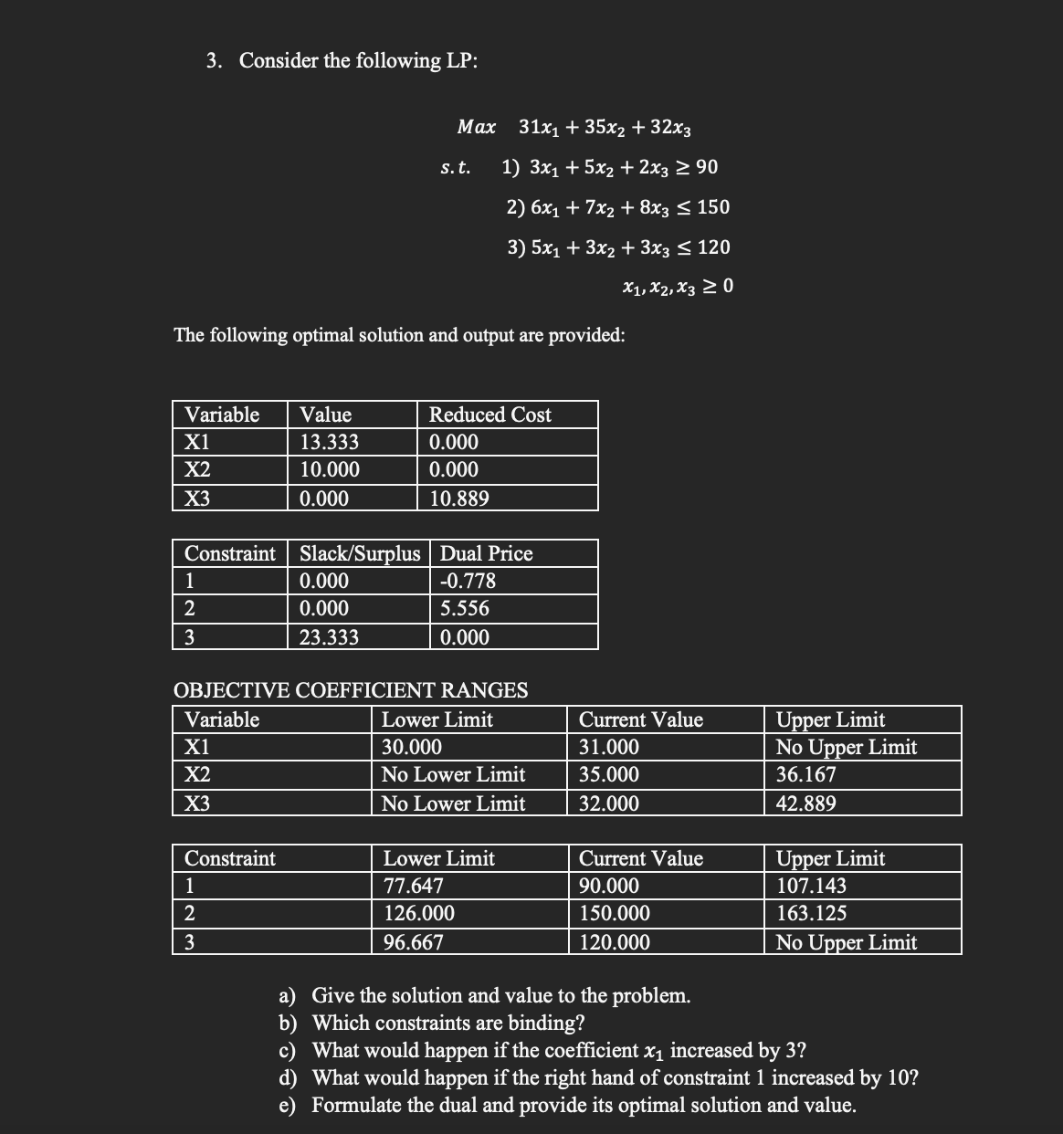 Need help and steps please 1. Consider the