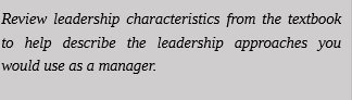 REVIEW leadership characteristics from the