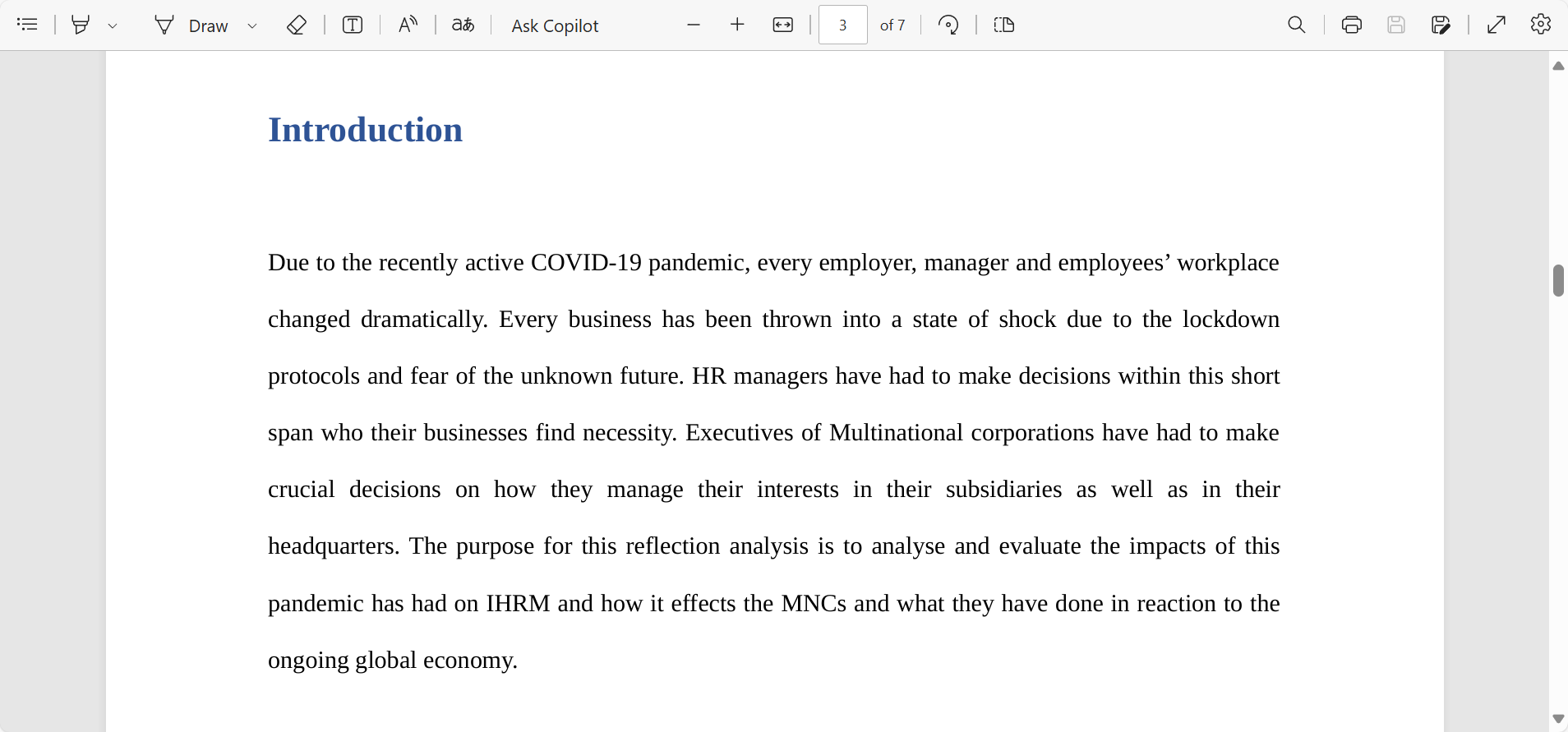 Assessment 2 - Reflection assignment / BX3152 -
