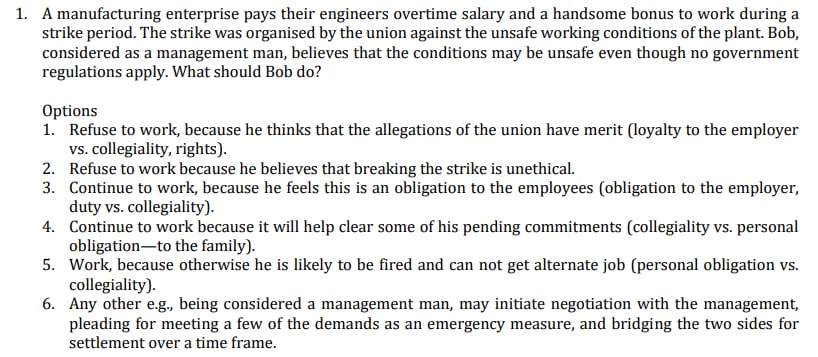 Answer the following case study. Explain the