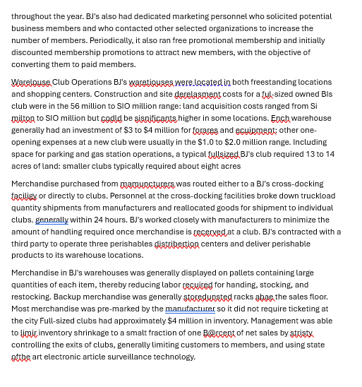 Idnetify the problem in the case? List 3