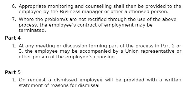 6. Appropriate monitoring and counselling shall