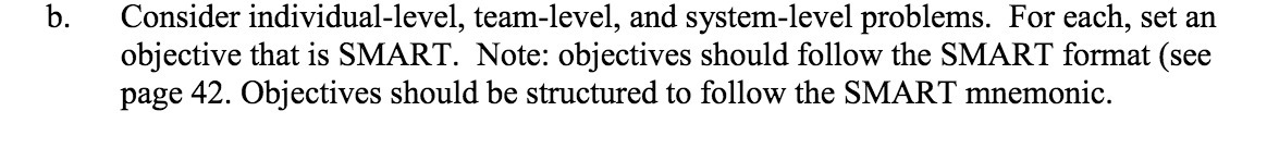 b. Consider individuallevel, team-level, and
